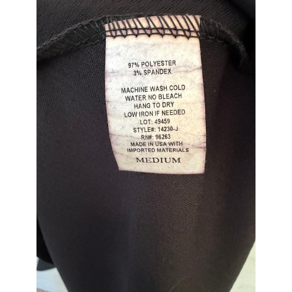 Olivia Rae Black Textured Fit & Flare Racerback Dress | Size Medium - Picture 8 of 8